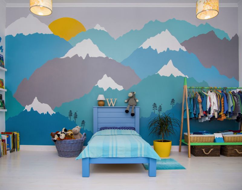 Child's Bedroom with Bright Colors