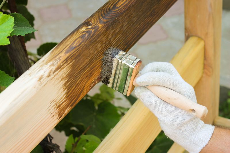 Wood Handrail Staining